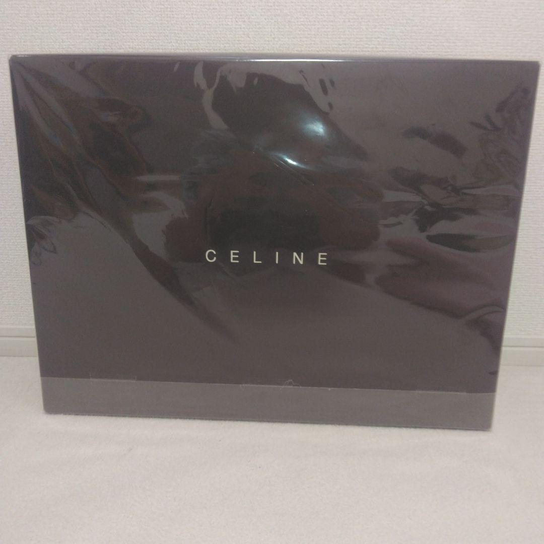 未使用品　CELINE セリーヌ　マカダム柄　アクリルニューマイヤー毛布