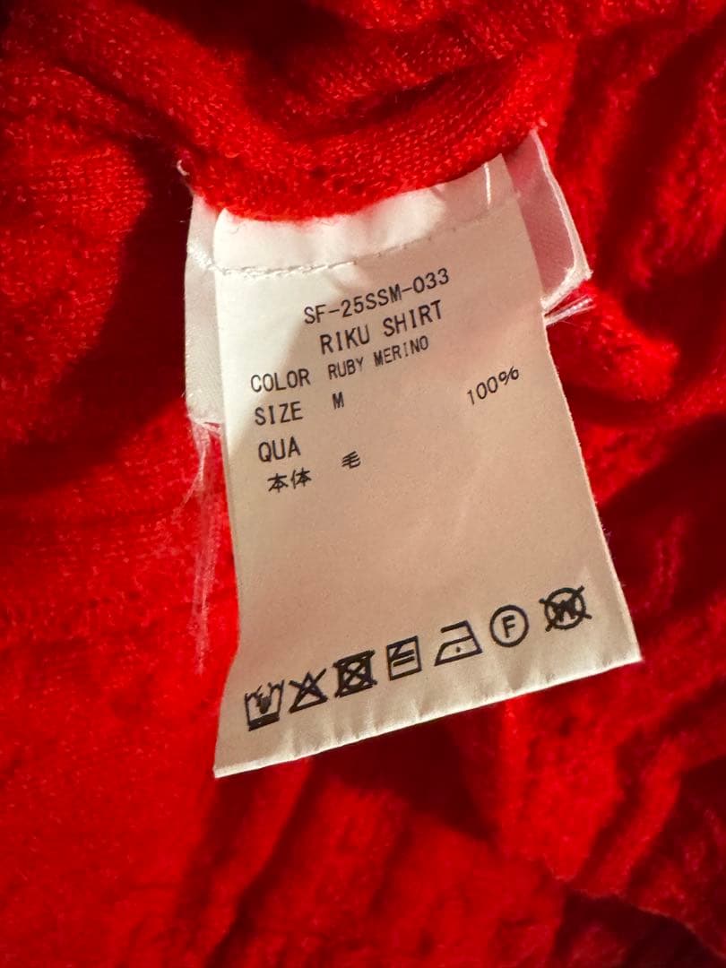 M*y様 Sefr (セファ) Riku Shirt Ruby Merino