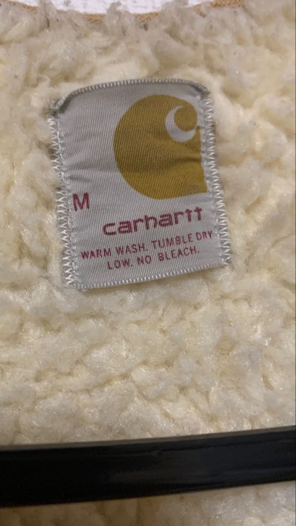 美品Carhartt vintageUSAベージュ ダッグベストゴールデンサイズ