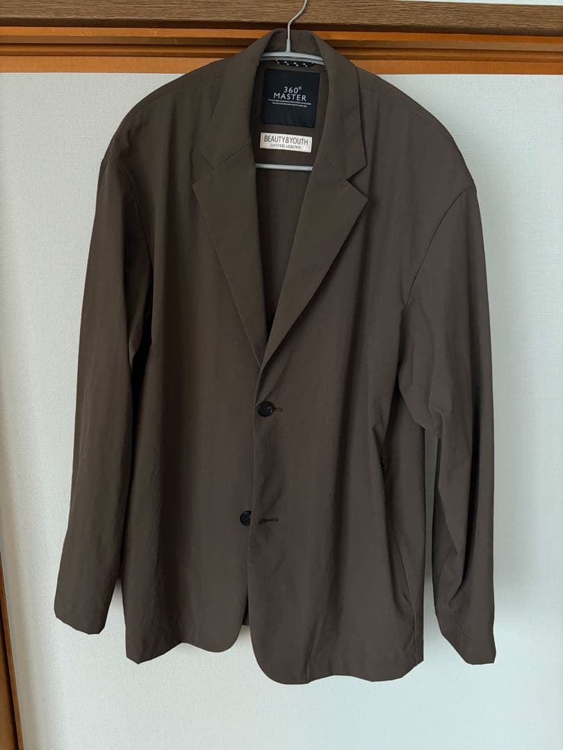 【着用2回美品】360°MASTER リラックス 2ボタン ジャケット　モカ
