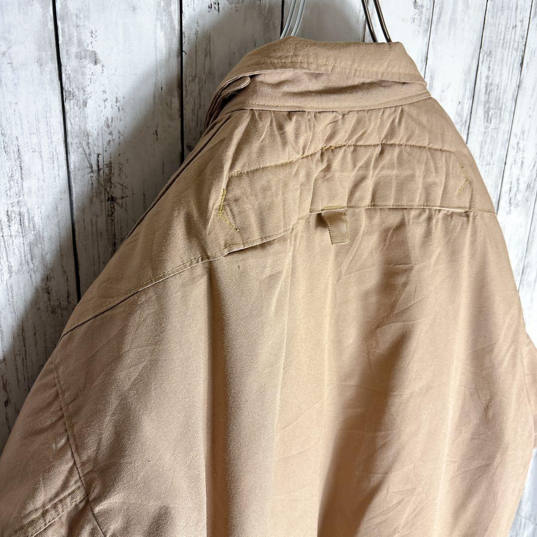 00s 米軍実物 ミリタリー タンカースジャケット L レアカラー タン