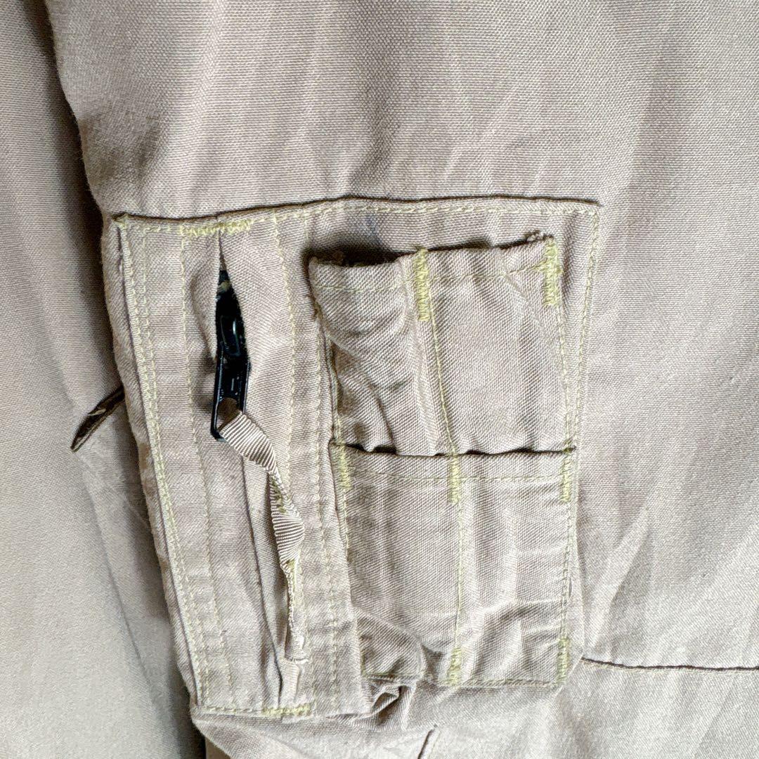 00s 米軍実物 ミリタリー タンカースジャケット L レアカラー タン