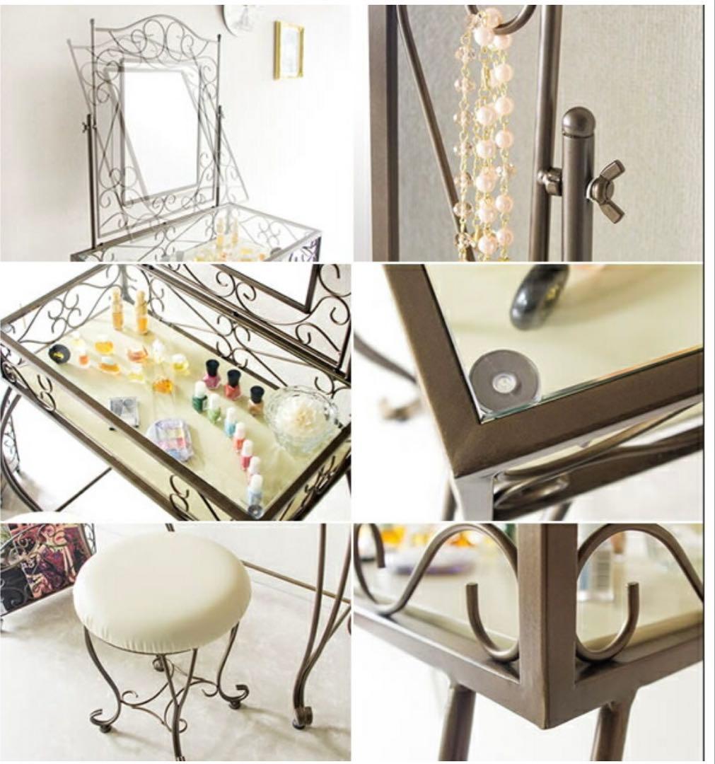 【２月中旬発送】ドレッサー＆スツール Celestia