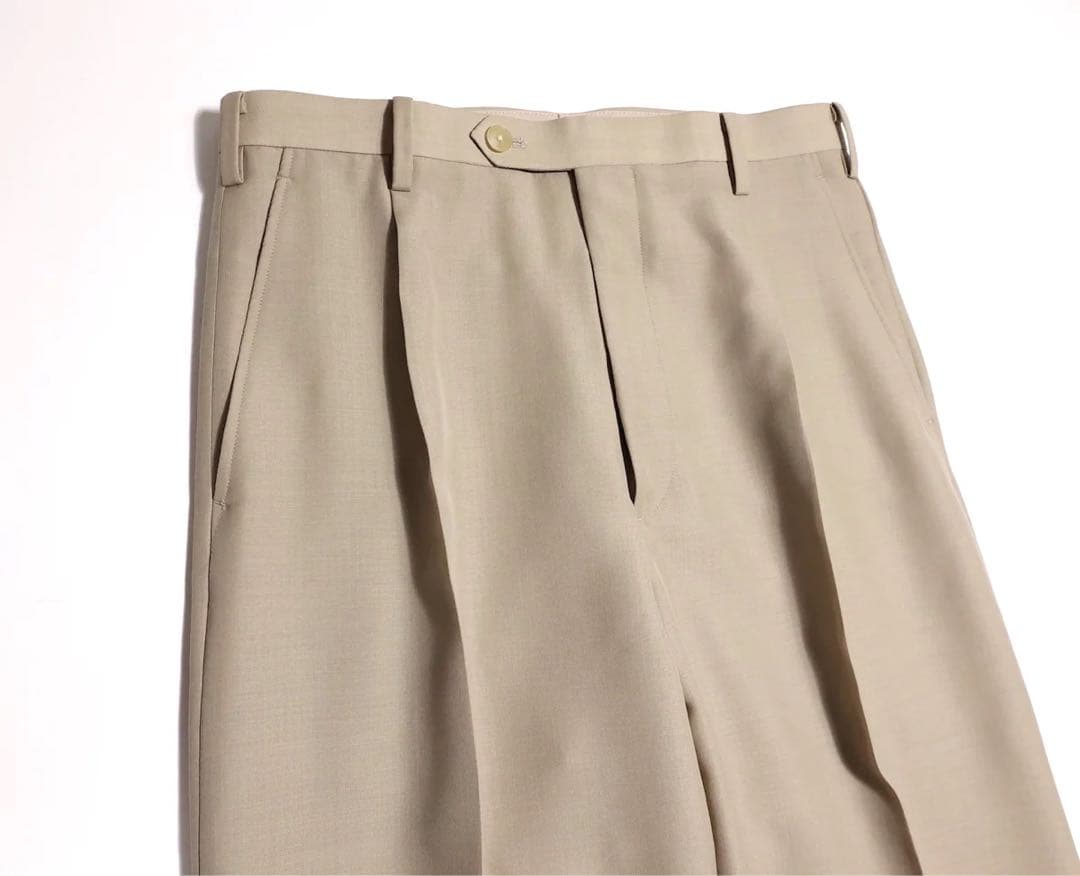 パンツ AURALEE tropical wool kid mohair slacks