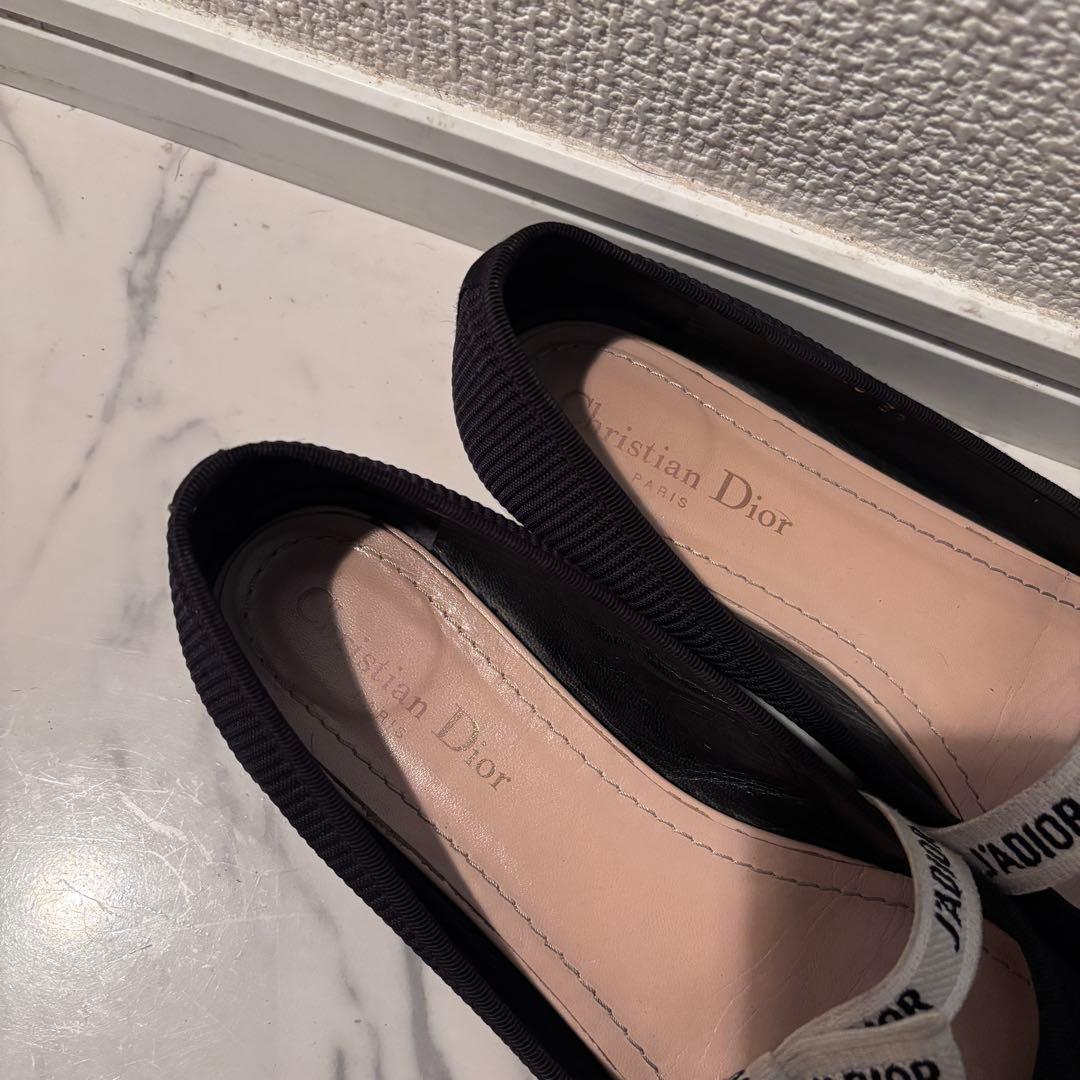 Christian Dior フラットシューズ ネイビー J'ADIOR
