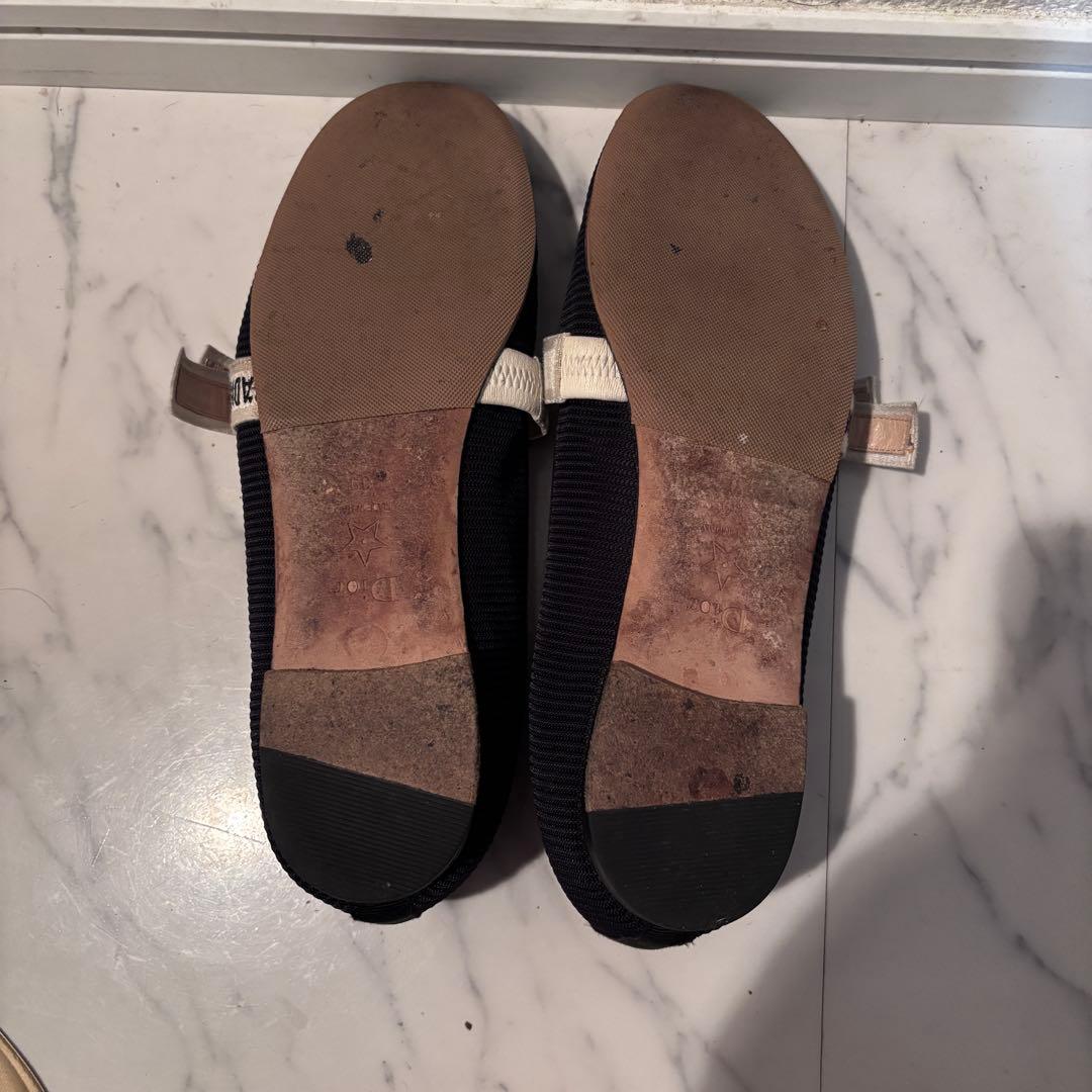 Christian Dior フラットシューズ ネイビー J'ADIOR