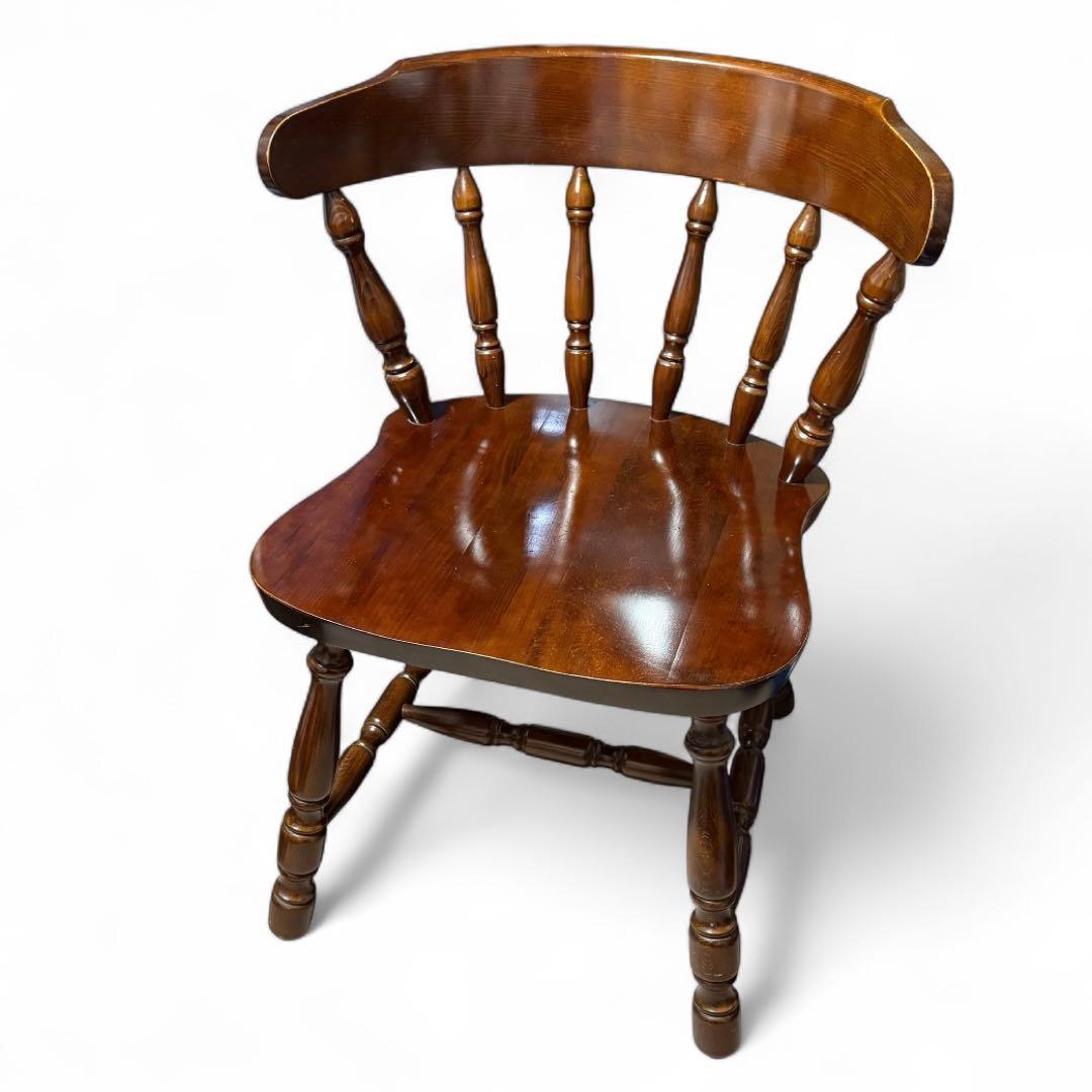 ①【4脚あり】柏木工 KASHIWA ウィンザーチェア　ダイニングチェア