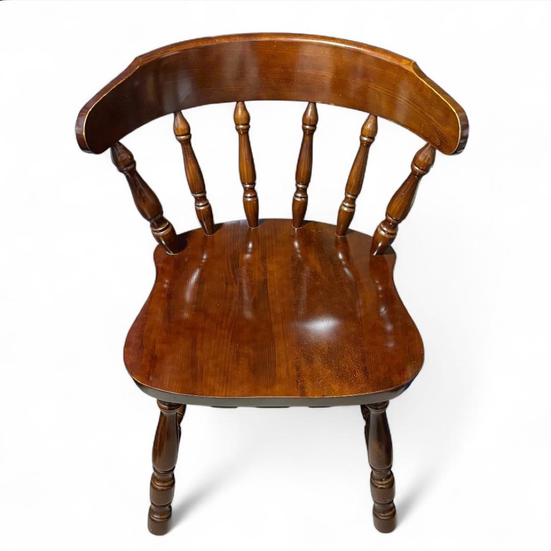 ①【4脚あり】柏木工 KASHIWA ウィンザーチェア　ダイニングチェア