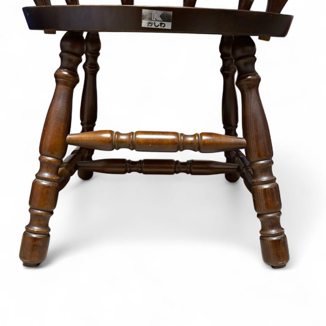 ①【4脚あり】柏木工 KASHIWA ウィンザーチェア　ダイニングチェア