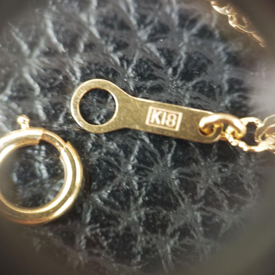 (C013006) K18 YG スクリューチェーン ネックレス ホールマーク