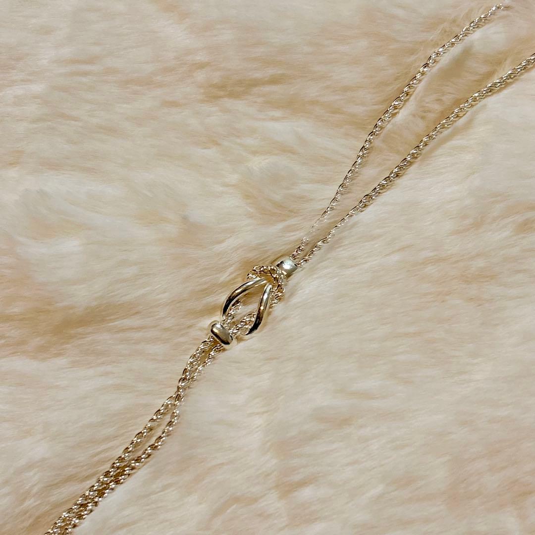 【希少品】ティファニー ダブル ロープ センターノット ネックレス SV925