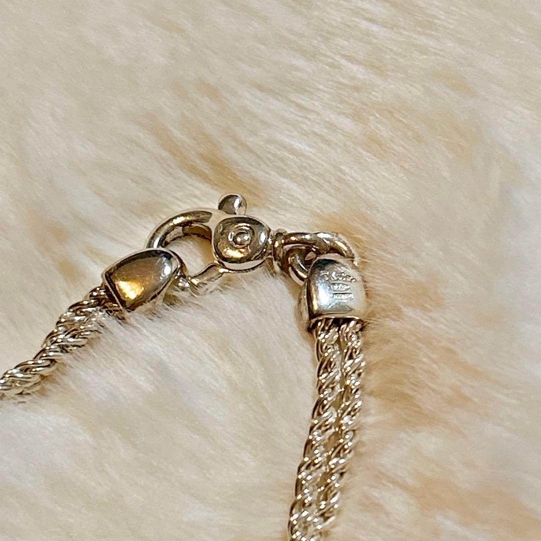 【希少品】ティファニー ダブル ロープ センターノット ネックレス SV925