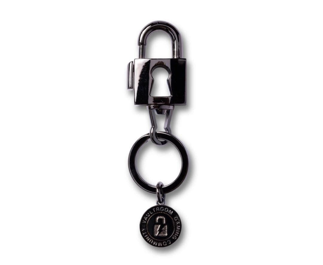 新品 ボルトルーム パドロックキーホルダー ブラックvaultroom