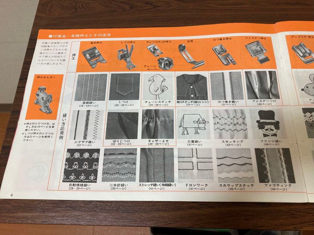 ジャノメ　トピアレーヌ804型　デスク型高級ミシン　模様縫いカム