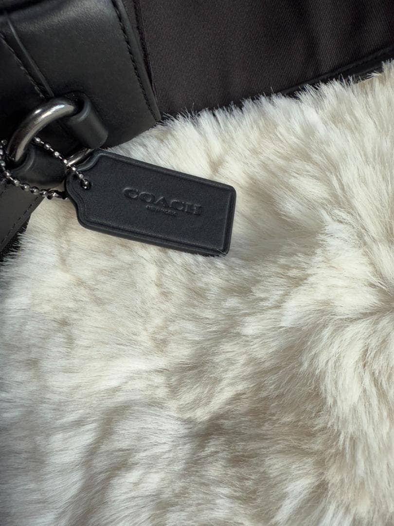 カズCOACH メッセンジャー クロスボディ シグネチャー レザーブラック