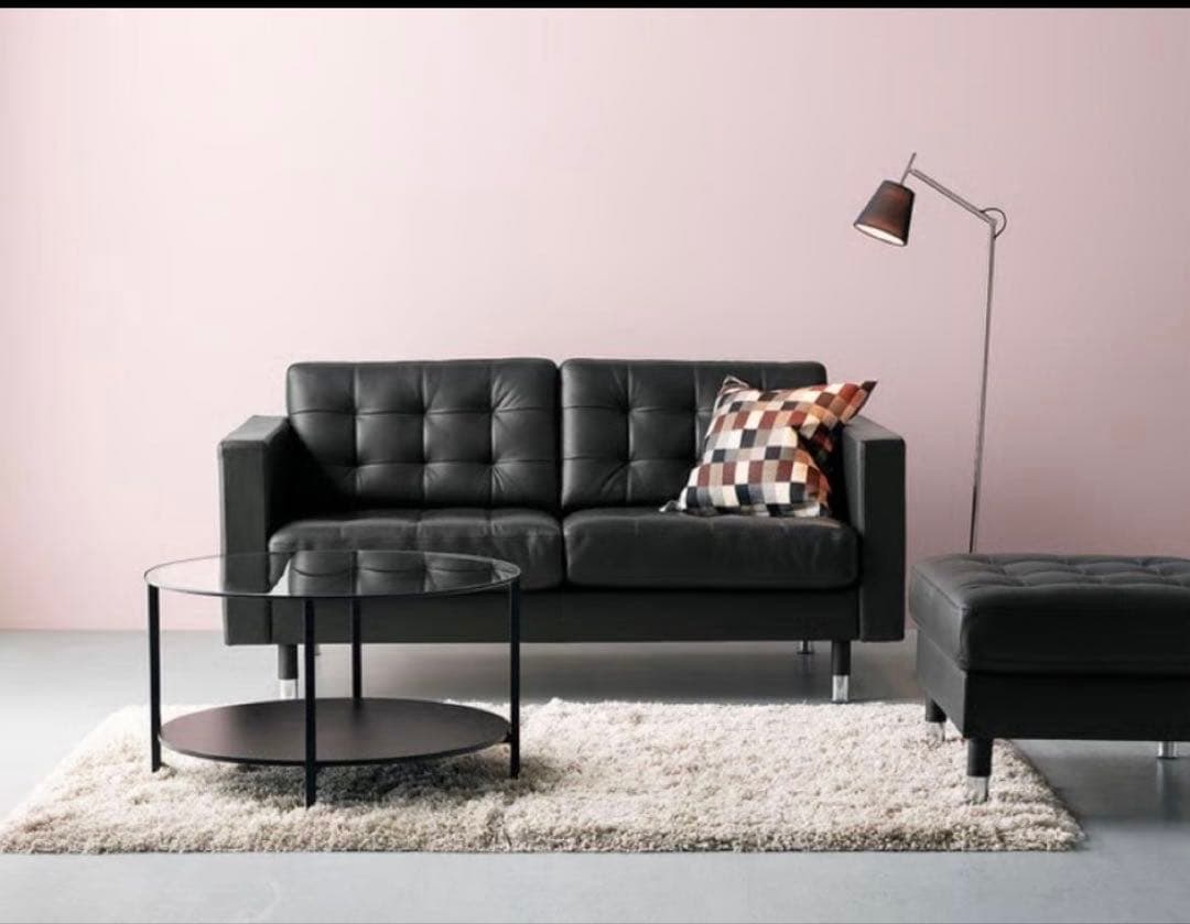 IKEA ソファ　ブラック