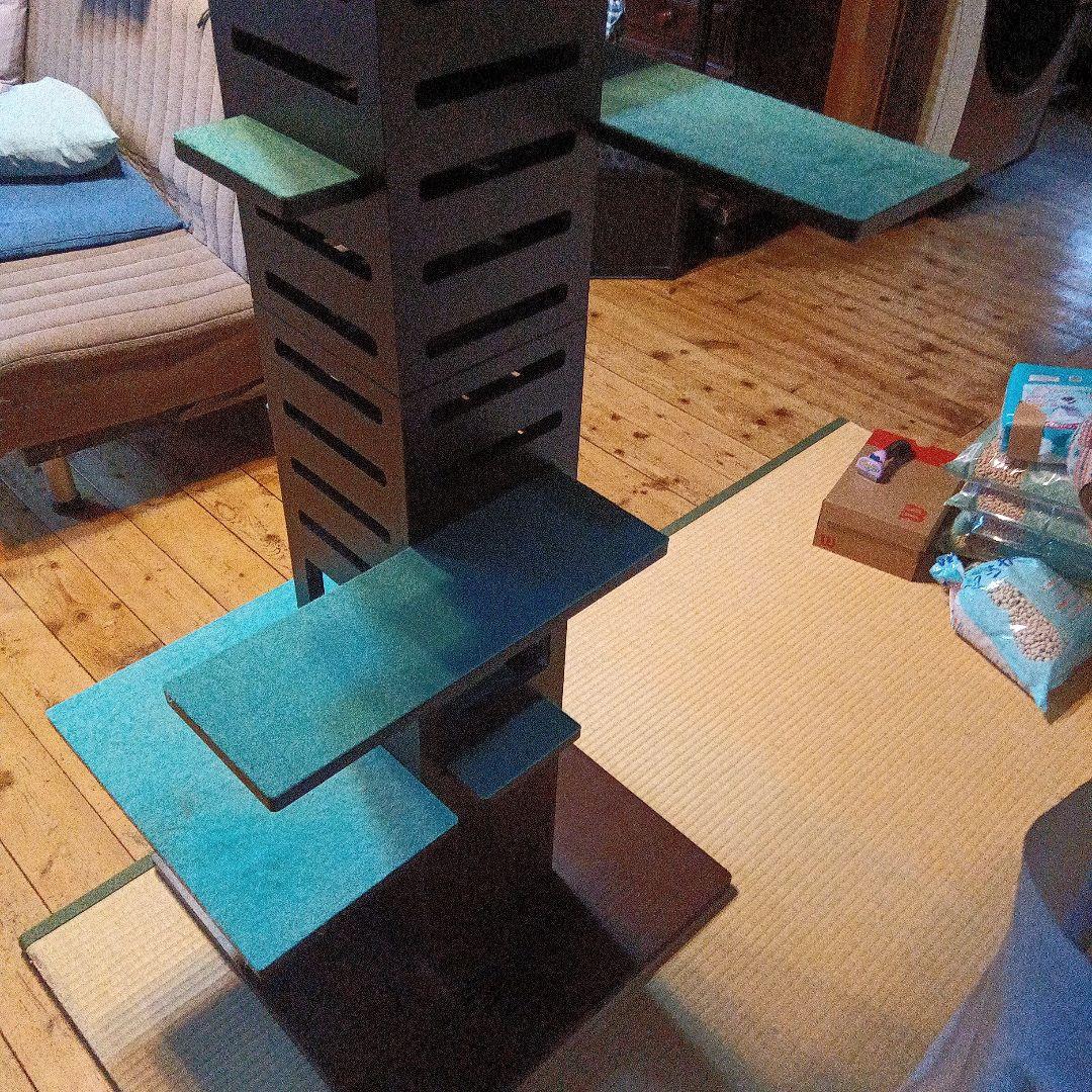 necobaco T 木製キャットタワー