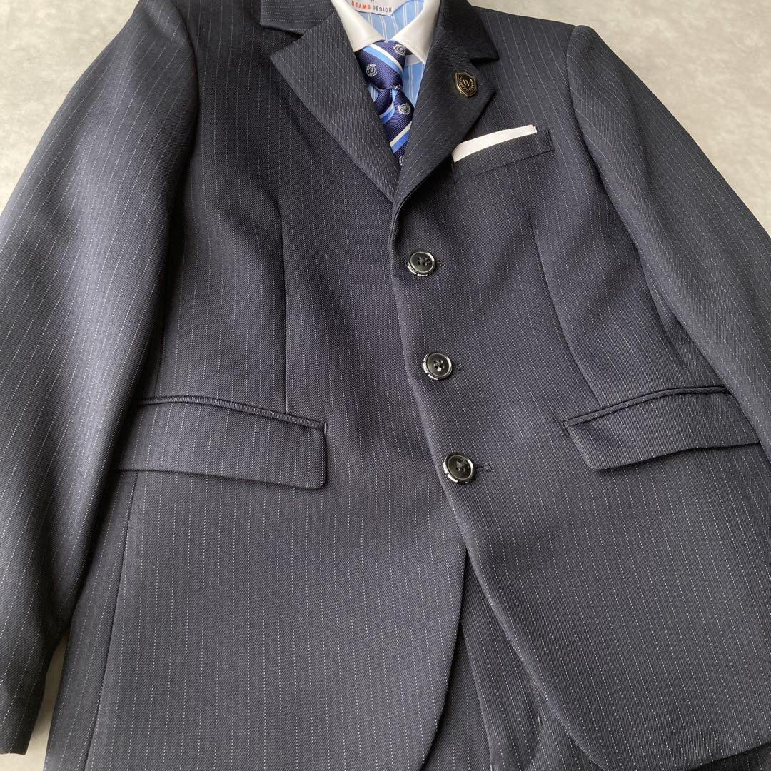 美品✨️ワルツバイビームスデザインスーツ 130 6点セット セットアップ 紺