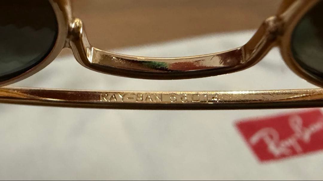 Ray-Ban アビエーター サングラス グリーンレンズ