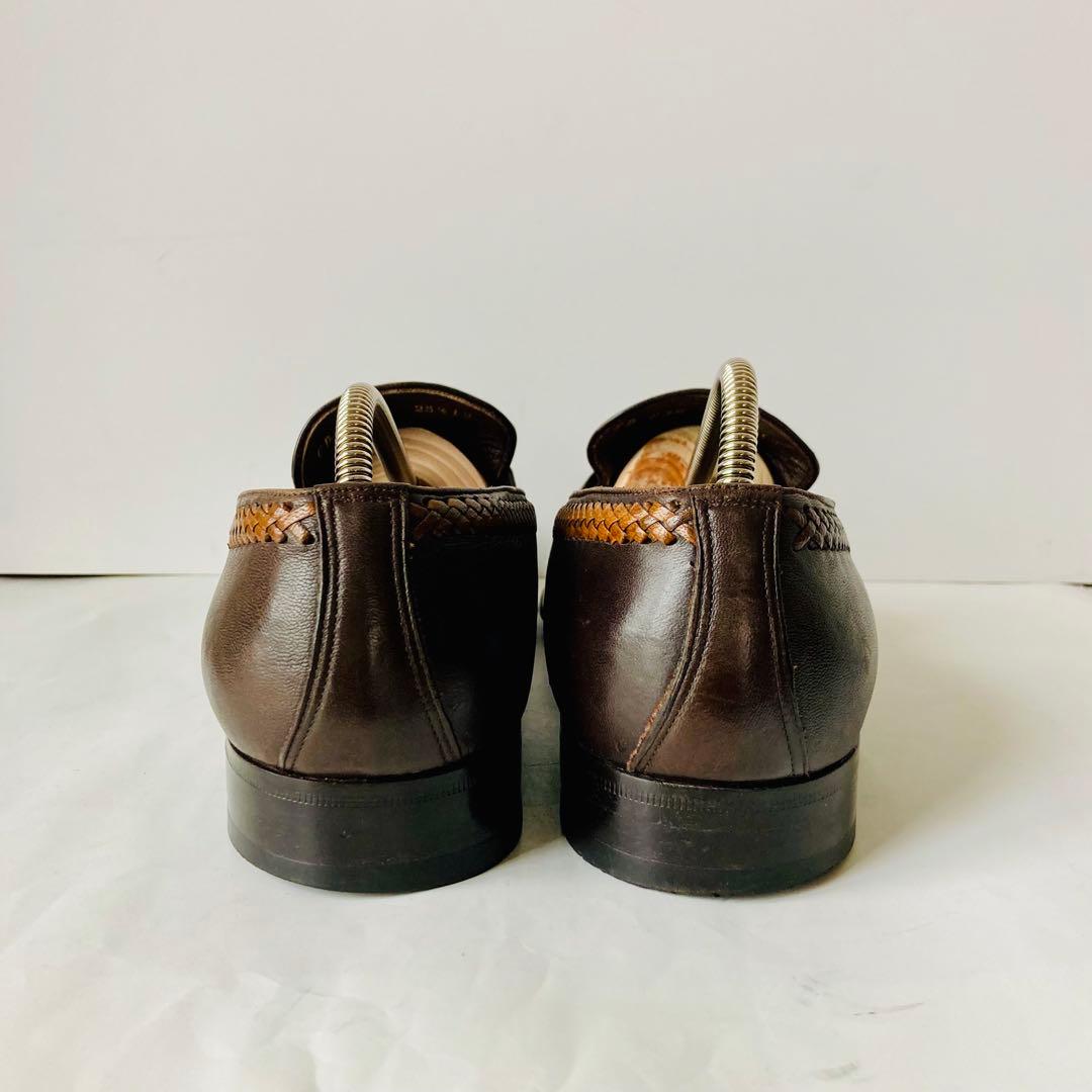 クリスチャン ディオール 濃茶 ローファー 26cm 除菌・消臭済み