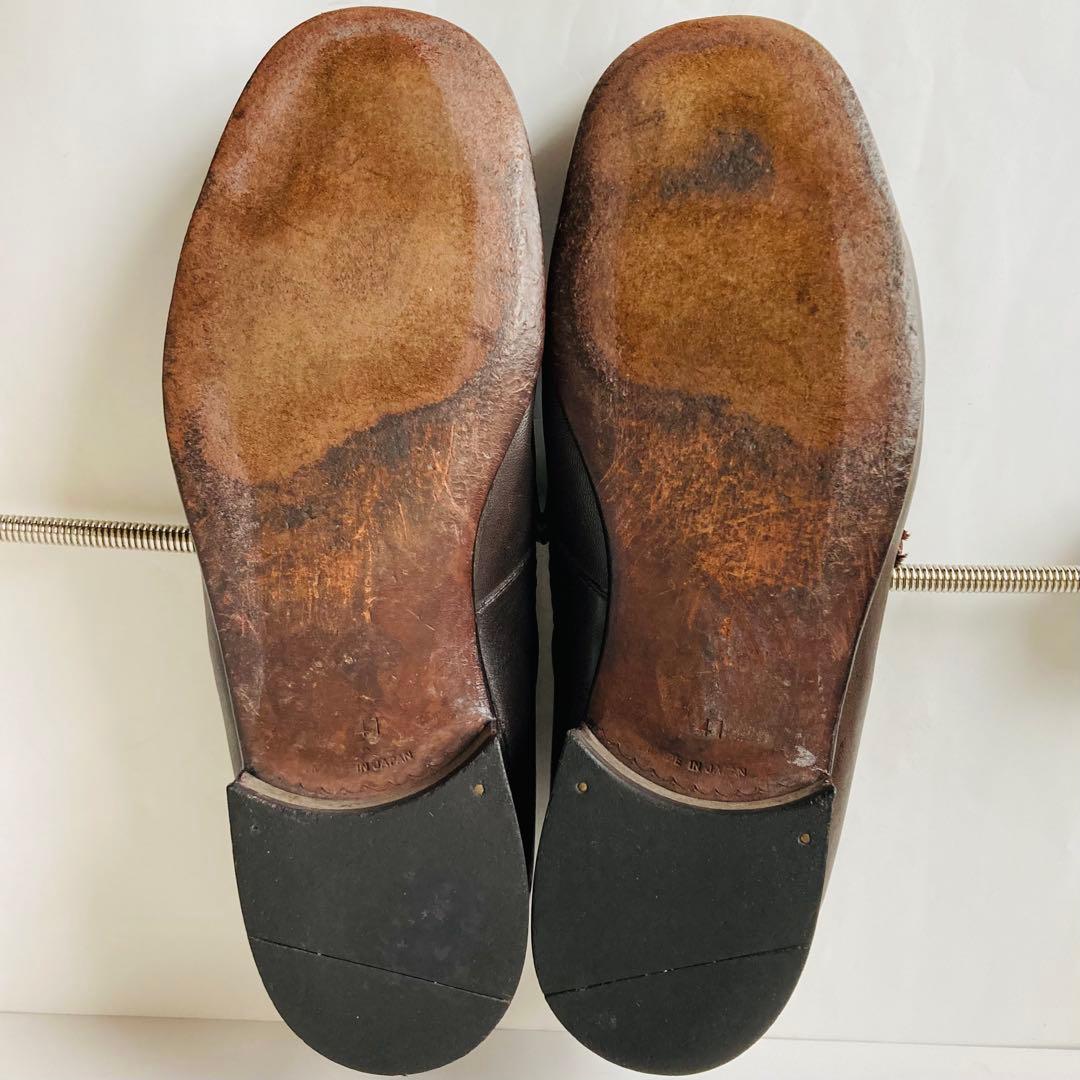 クリスチャン ディオール 濃茶 ローファー 26cm 除菌・消臭済み