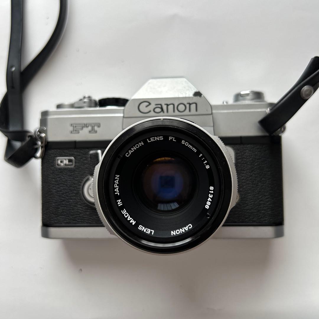 Canon FT ＱＬ一眼レフカメラ 50mmレンズ付き、フィルム付き