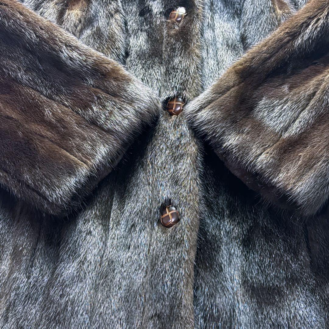 最高級 オレグカッシーニ ミンクコート 毛皮 リアルファー 女優襟 セレブ愛用