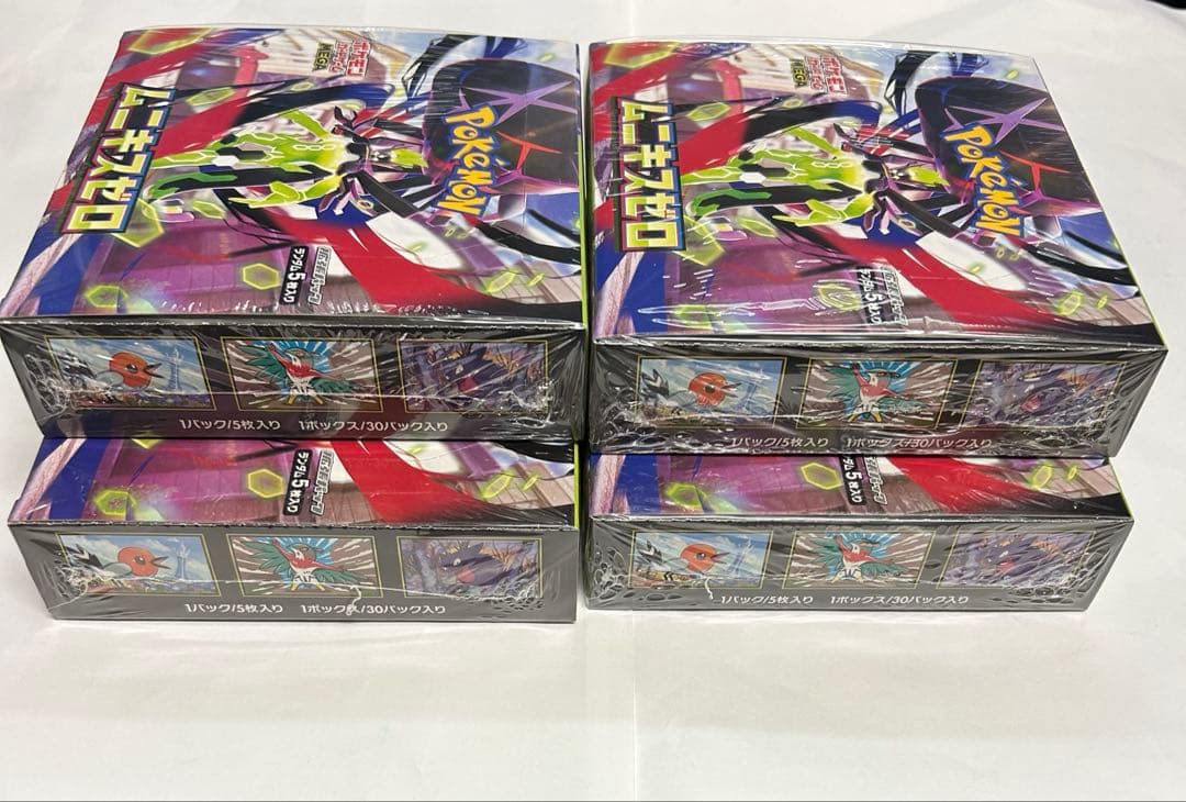 ポケモンカード　ムニキスゼロ　4BOX 新品　未開封　シュリンク付き　メガ