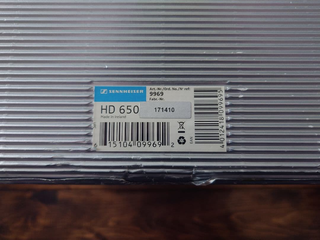 Sennheiser HD650 開放型ヘッドホン