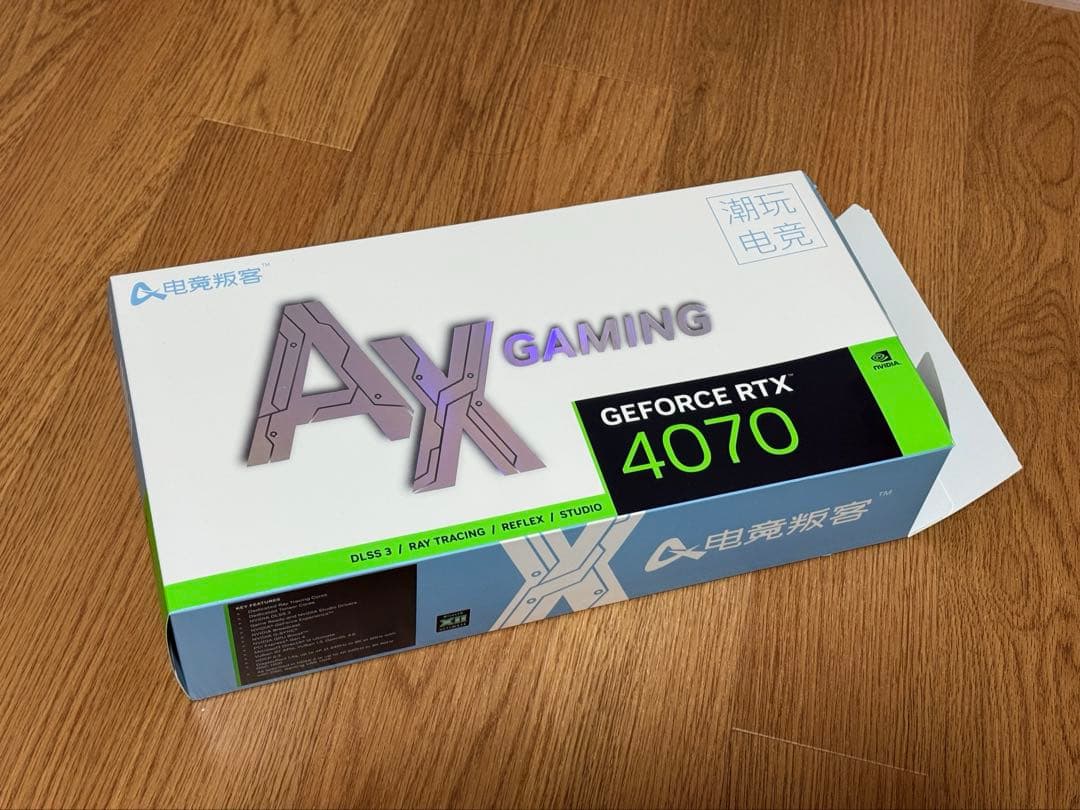 【美品】AX-GAMING GeForce RTX4070 X3W OC12GB