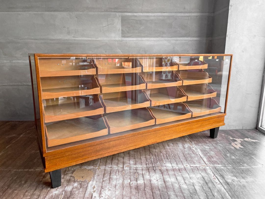 A.F.CORBETT社 英国アンティーク シャツケース ガラスショーケース