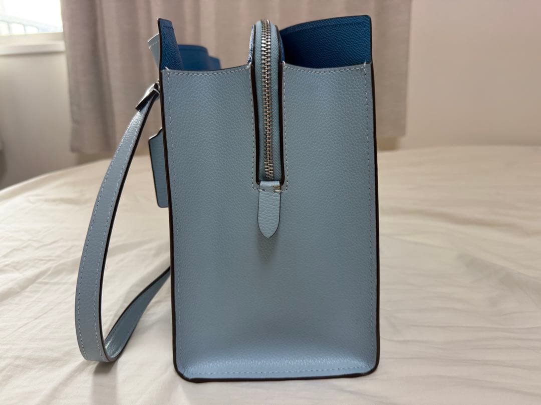 コーチ　トートバッグ　水色