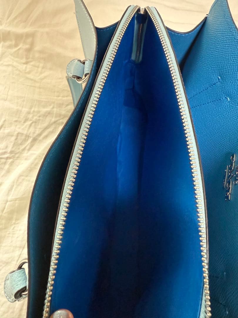 コーチ　トートバッグ　水色