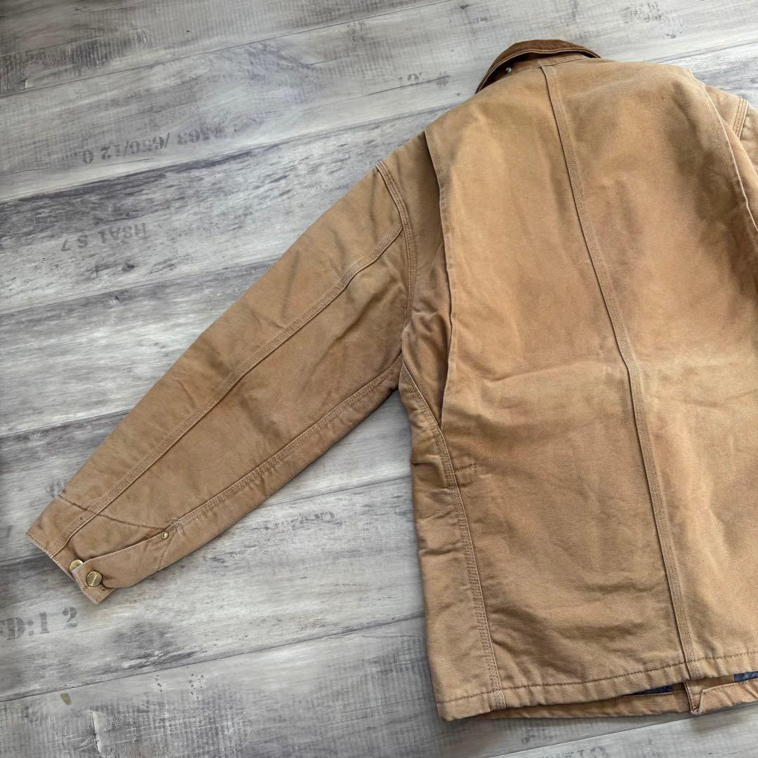 80sUSA製カーハートカバーオールミシガンチョアコートブランケットダック38M