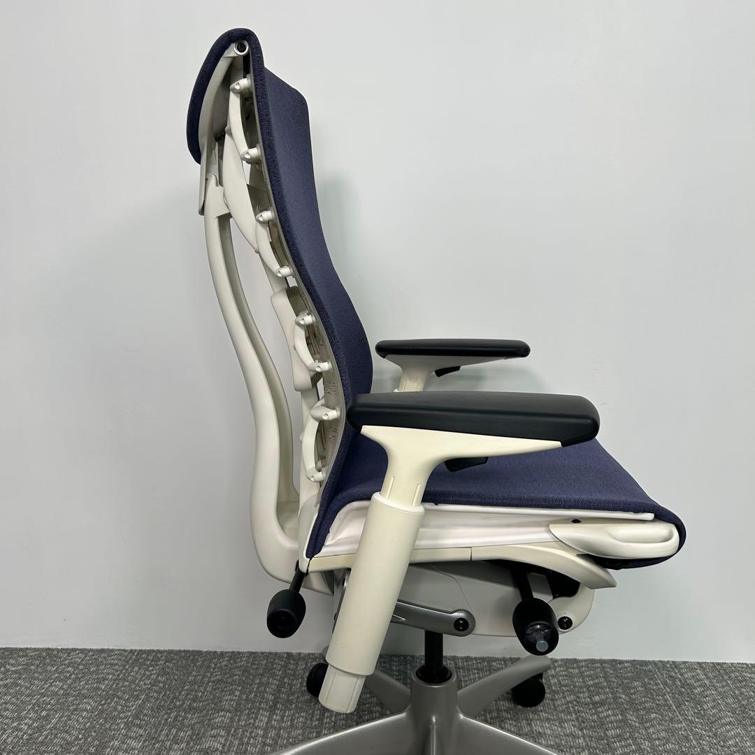 H エンボディチェア ハーマンミラー ホワイト Embody ネイビー