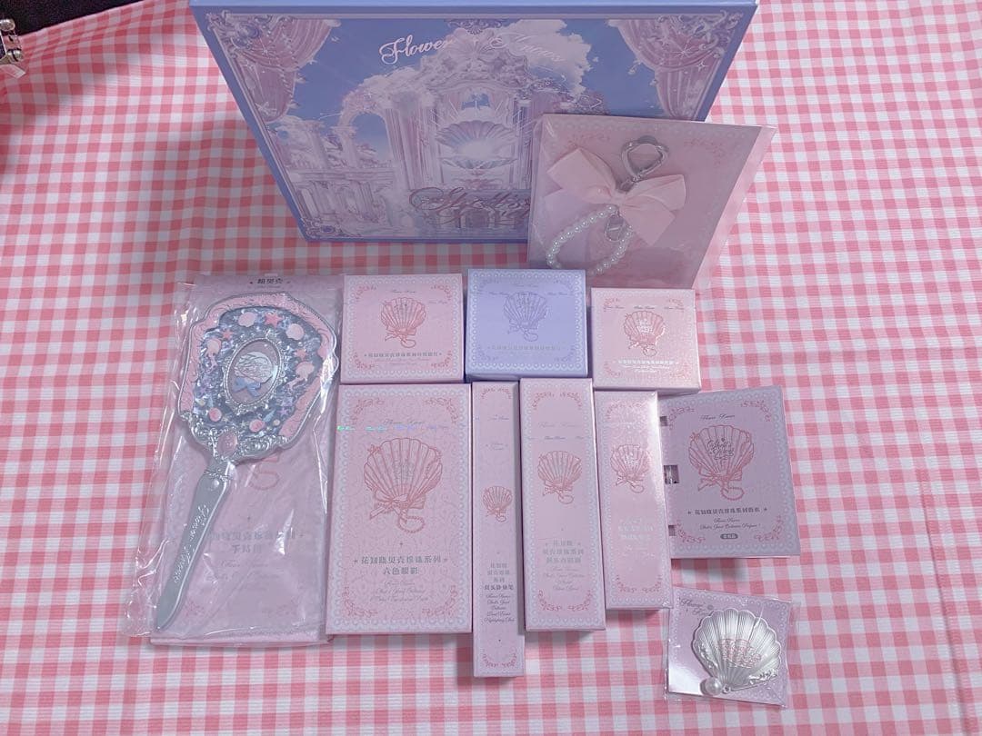 フラワーノーズ　シェルズジュエル コレクション ピンク豪華セット（11点）