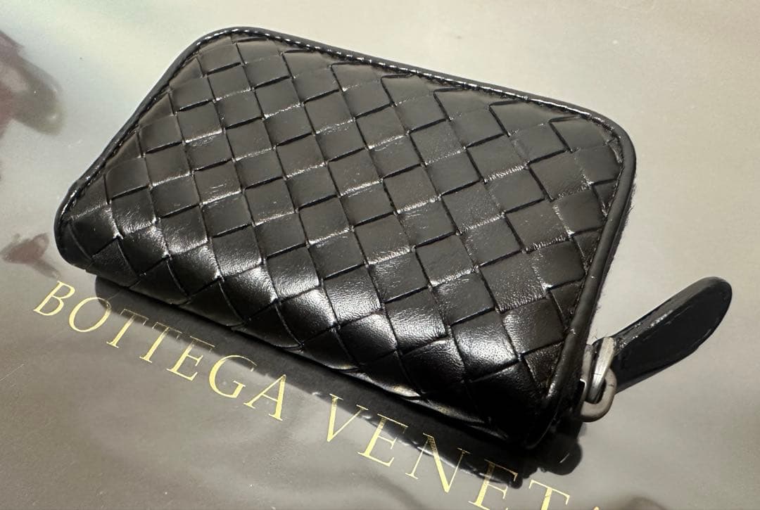 【付属品付】ボッテガヴェネタ イントレチャートケース/ラム/黒2️⃣✨✨