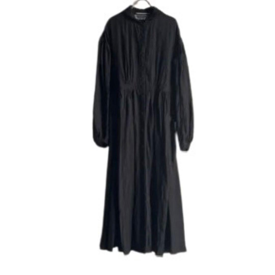 HALLELUJAH ハレルヤ リネン ロングワンピース 黒 38 美品