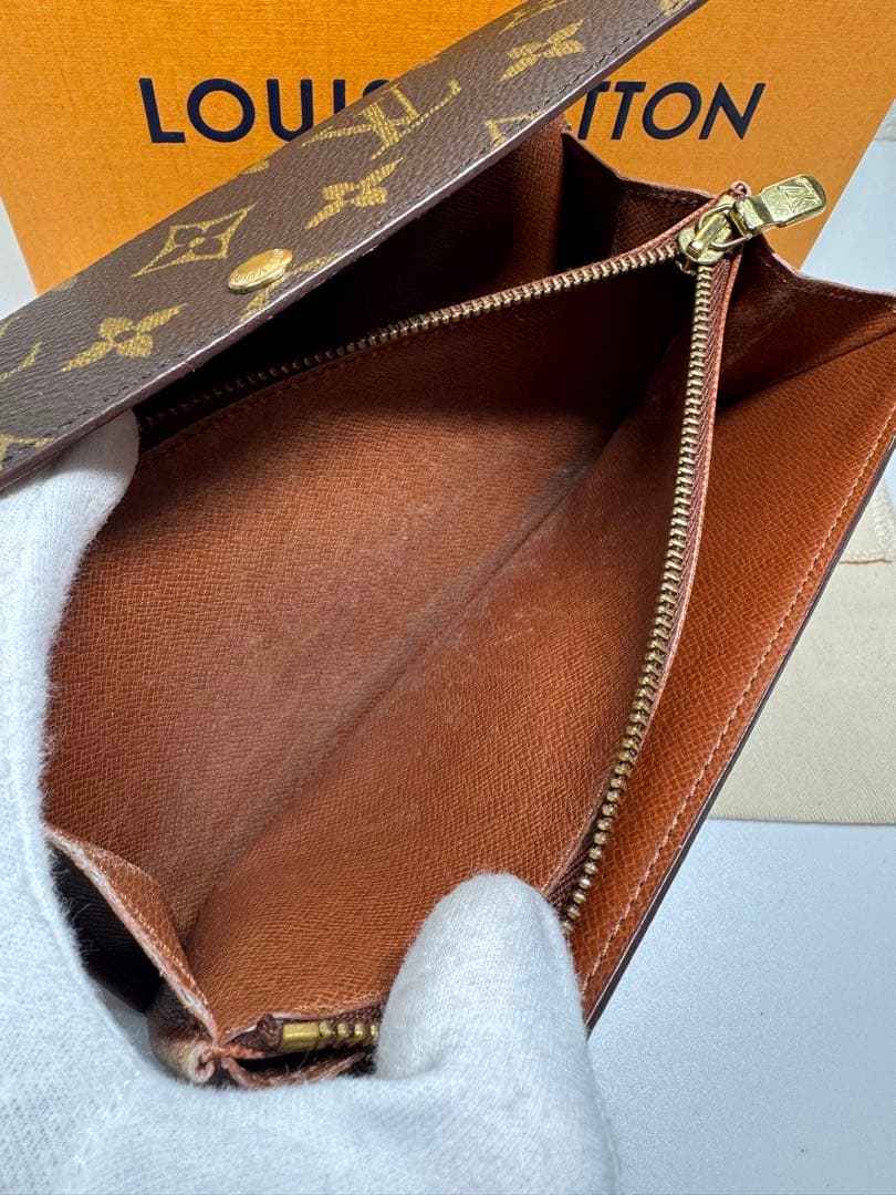 【美品】ルイヴィトン ポルトモネ・クレディ モノグラム M61725 長財布