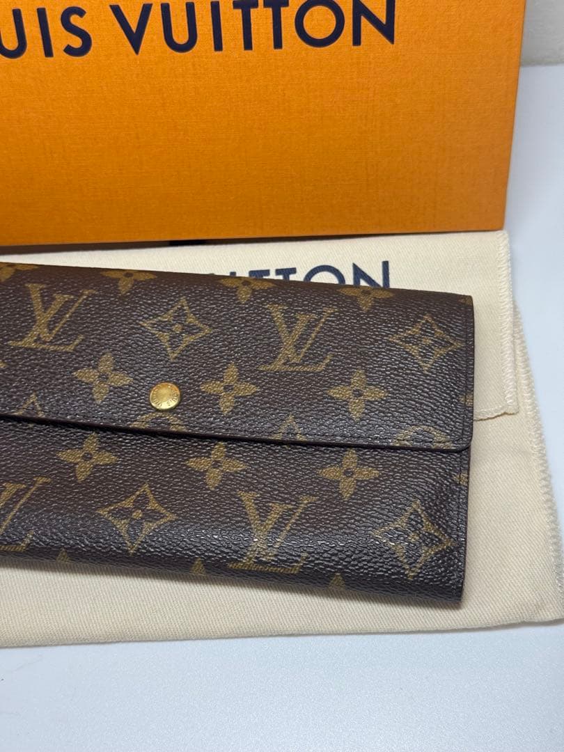 【美品】ルイヴィトン ポルトモネ・クレディ モノグラム M61725 長財布