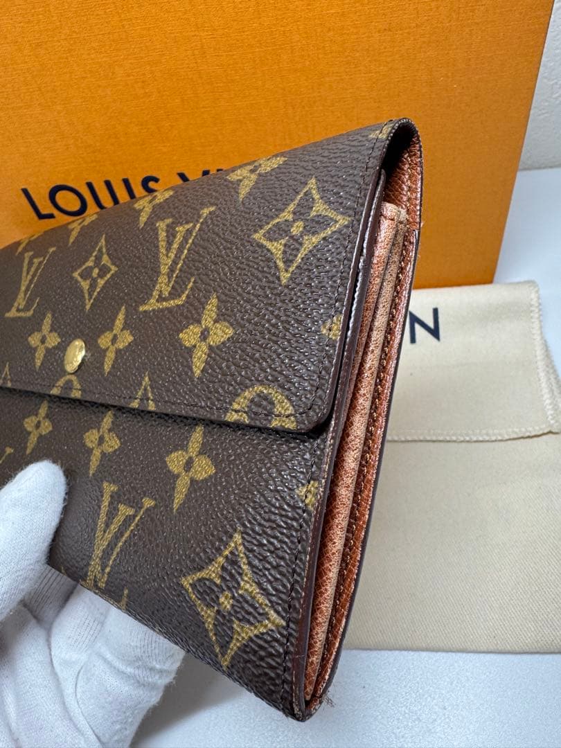 【美品】ルイヴィトン ポルトモネ・クレディ モノグラム M61725 長財布