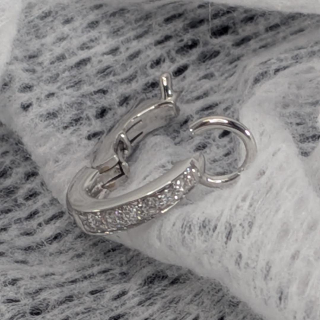 K18WG ダイヤモンド チャーム用ペンダントトップ