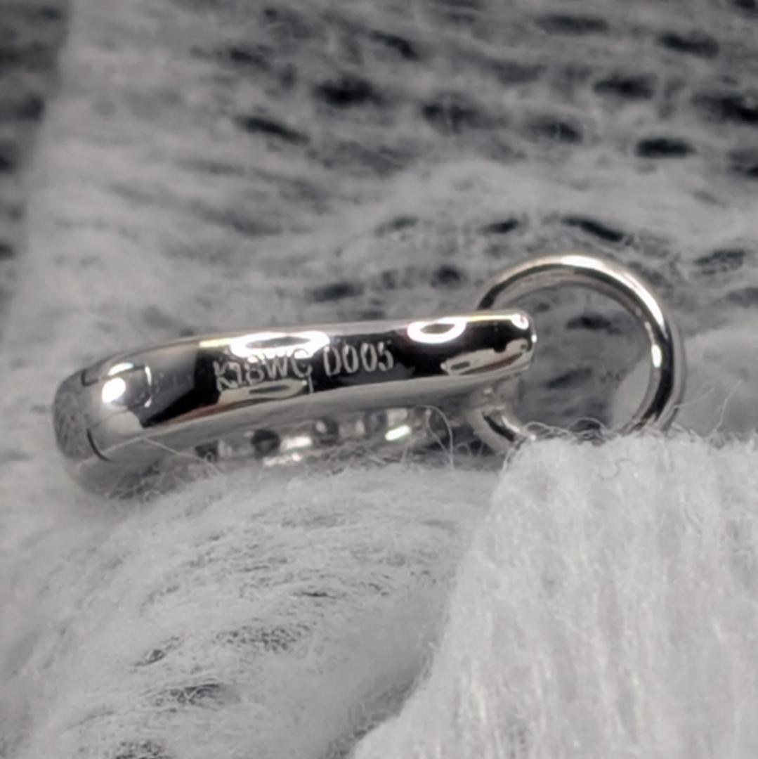 K18WG ダイヤモンド チャーム用ペンダントトップ