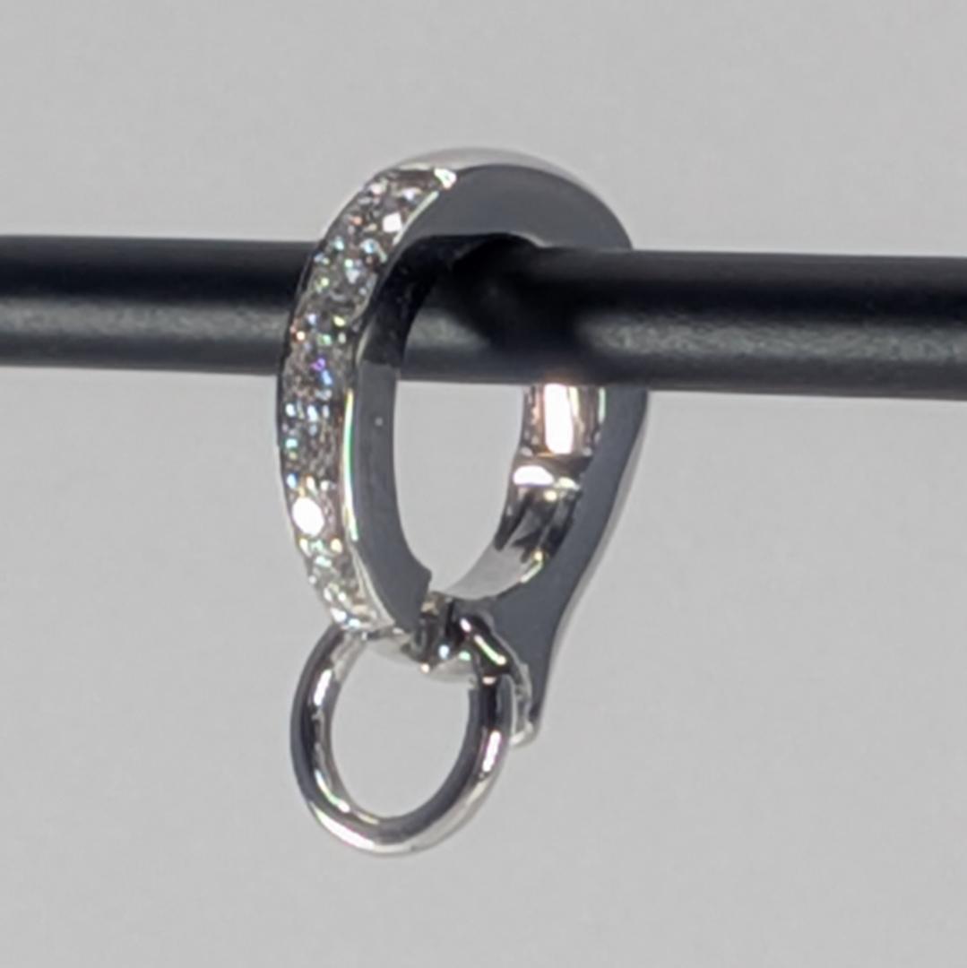 K18WG ダイヤモンド チャーム用ペンダントトップ