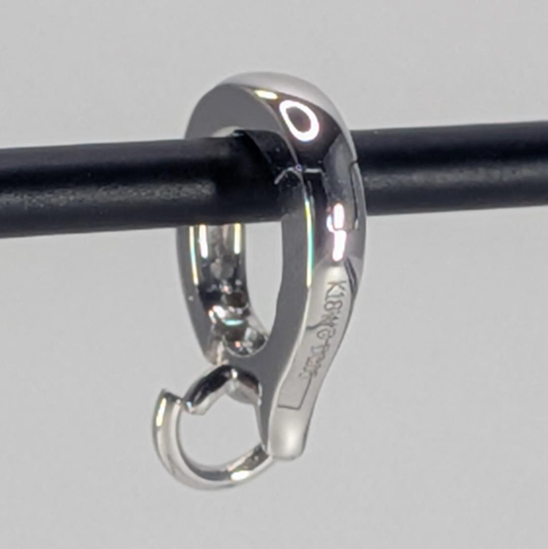 K18WG ダイヤモンド チャーム用ペンダントトップ