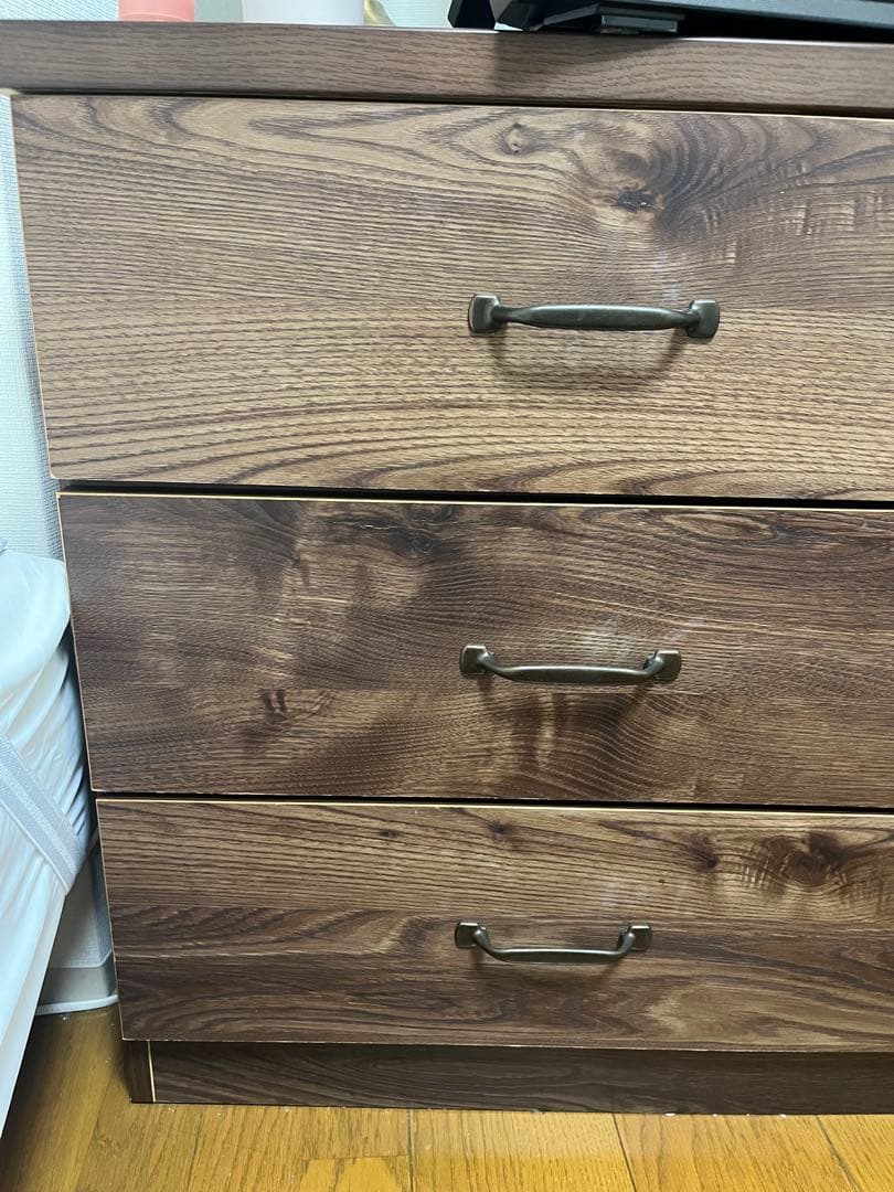 【最終値下】アンティークブラウン 木製チェスト ヴィンテージ調　大川家具