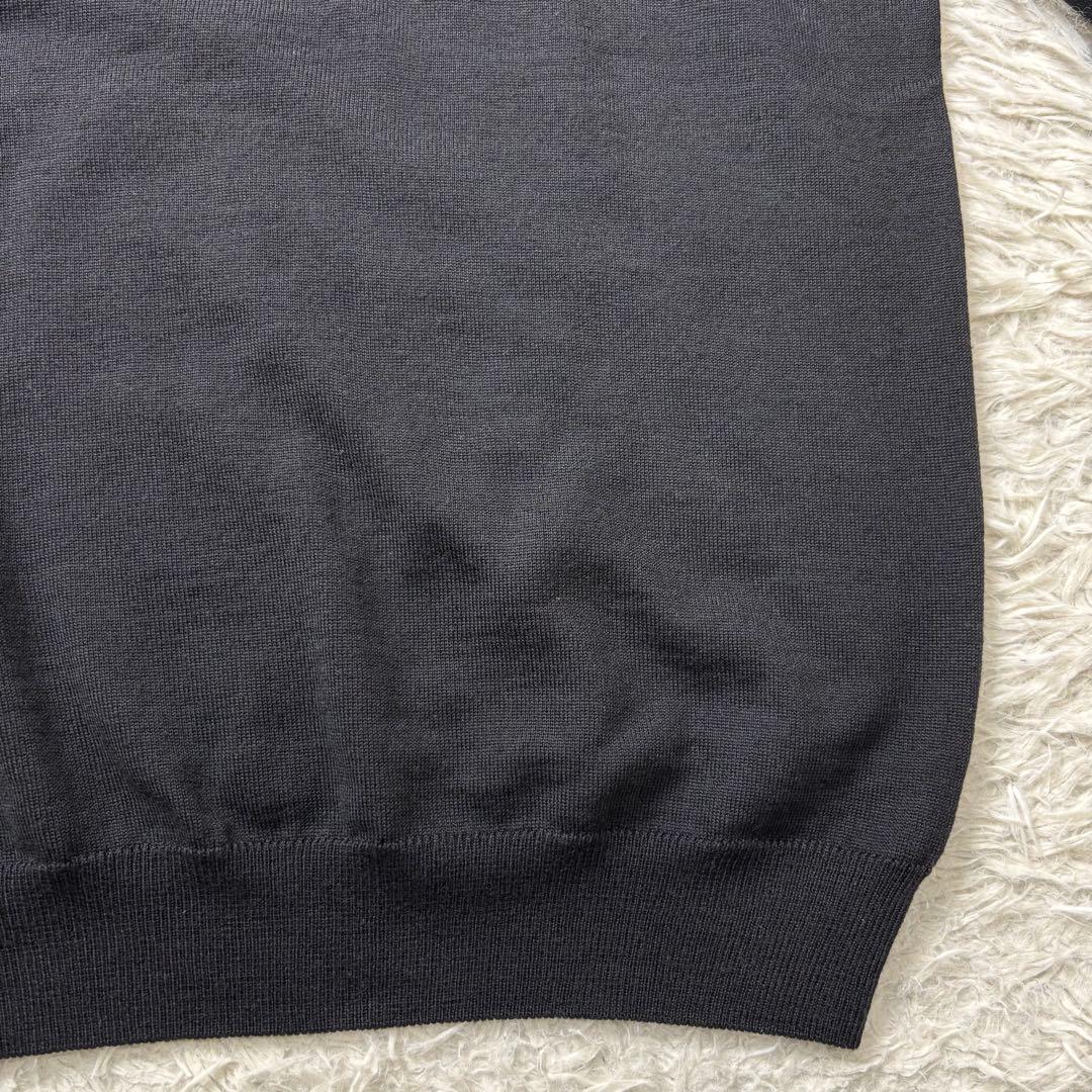 極美品 ZANONE ハイゲージニット ブラック 46