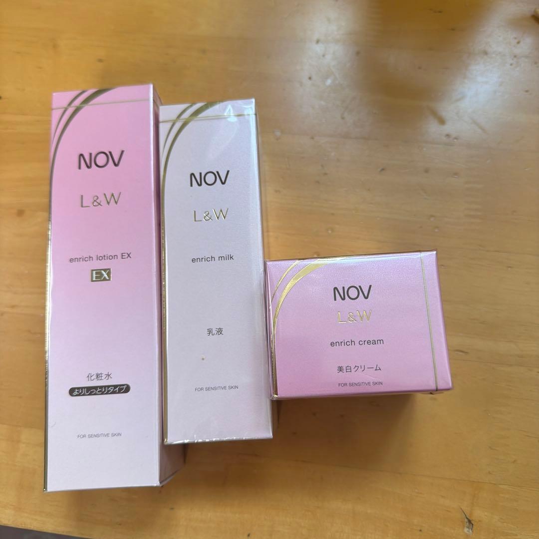 NOV L&W エンリッチローションEX 乳液 クリーム３点