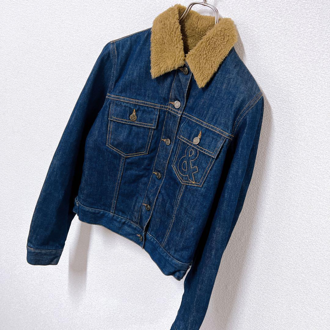 【美品】レア DOLCE&GABBANA イタリア製 中ボア デニムジャケット