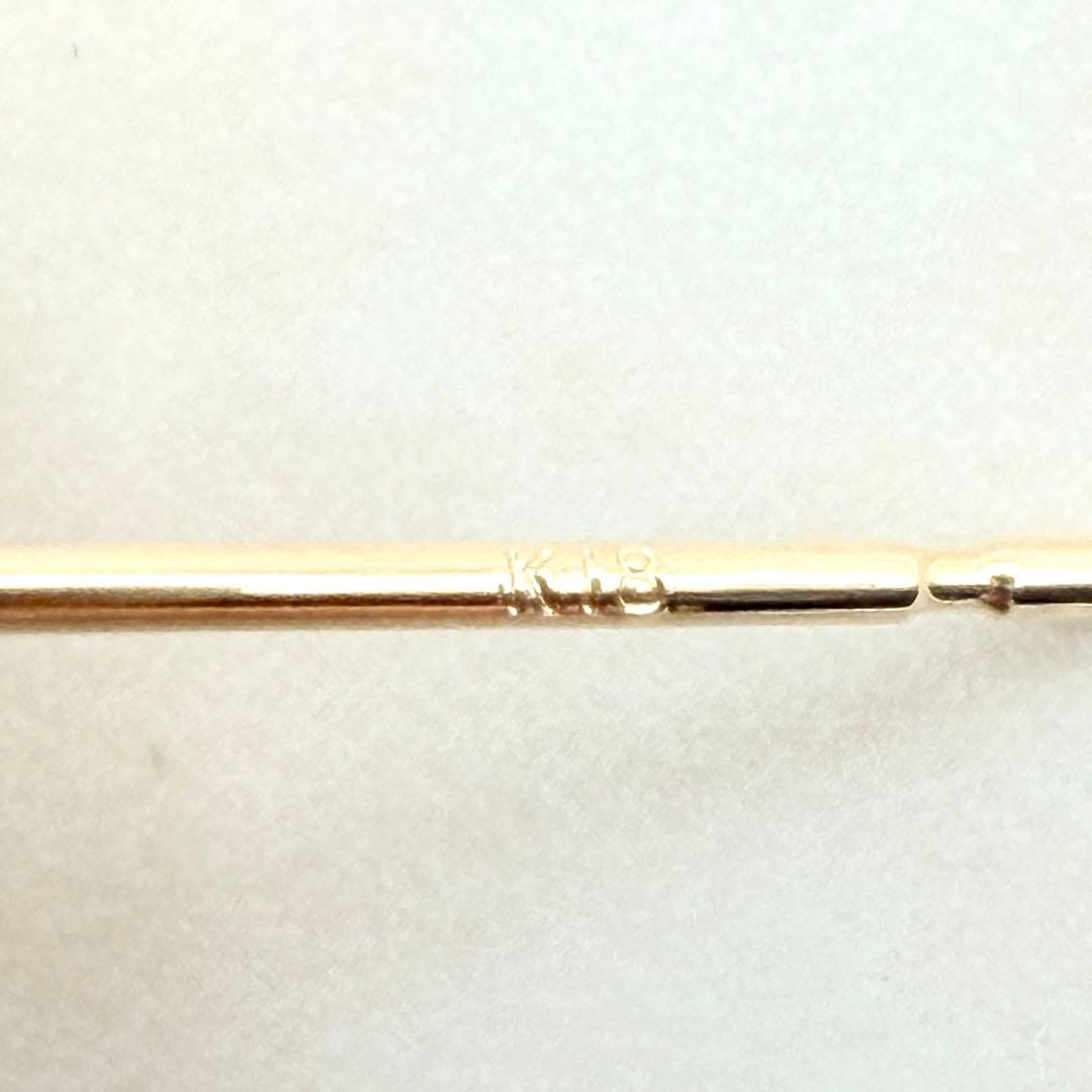 未使用　K18 オパール ピアス　イエローゴールド　遊色　大粒　希少品　レア